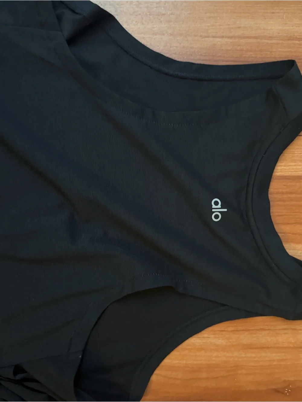 ALO Yoga Black Ladder-Side Tank